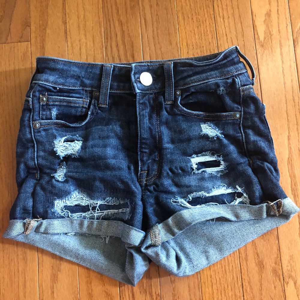 American Eagle ripped jean shorts
